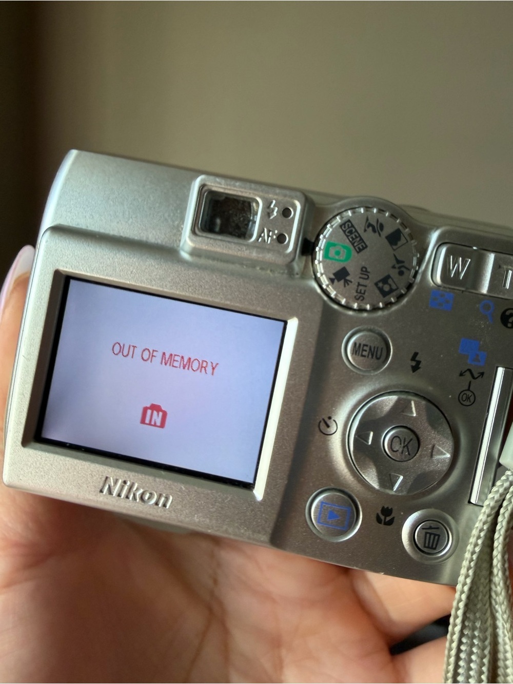Nikon Compact Digital Camera in Silver with LCD Screen